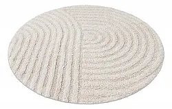 Tapete de banheiro redondo - Embla (offwhite)