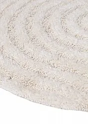 Tapete de banheiro redondo - Embla (offwhite)