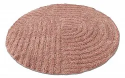 Tapete de banheiro redondo - Embla (rosa)