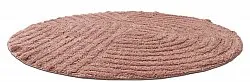 Tapete de banheiro redondo - Embla (rosa)