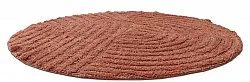 Tapete de banheiro redondo - Embla (terracota)