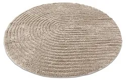 Tapete de banheiro redondo - Evena (bege)