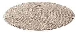 Tapete de banheiro redondo - Evena (bege)