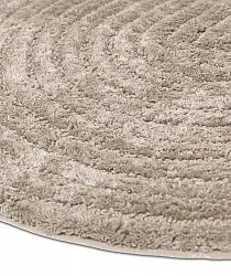 Tapete de banheiro redondo - Evena (bege)