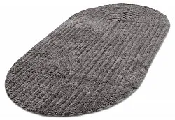 Tapete de banheiro oval - Evena (cinza escuro)