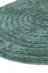 Tapete de banheiro oval - Evena (verde escuro)