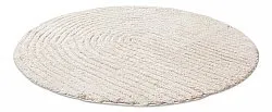 Tapete de banheiro redondo - Evena (offwhite)