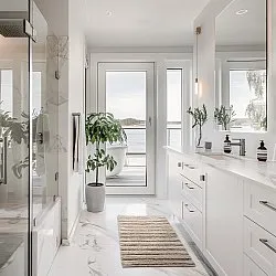 Tapete de banheiro - Franny (bege)