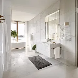 Tapete de banheiro - Gertie (cinza escuro)