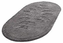 Tapete de banheiro oval - Gertie (cinza escuro)