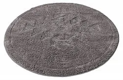 Tapete de banheiro redondo - Gertie (cinza escuro)