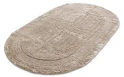 Tapete de banheiro oval - Nila (bege)