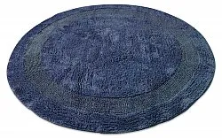 Tapete de banheiro redondo - Nila (azul)