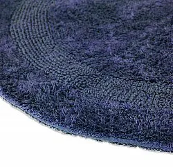 Tapete de banheiro redondo - Nila (azul)