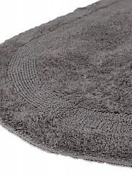 Tapete de banheiro oval - Nila (cinza escuro)