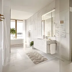 Tapete de banheiro - Tressa (bege)