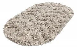 Tapete de banheiro oval - Tressa (bege)