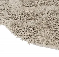 Tapete de banheiro redondo - Tressa (bege)