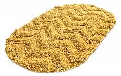 Tapete de banheiro oval - Tressa (amarelo)