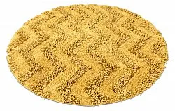 Tapete de banheiro redondo - Tressa (amarelo)