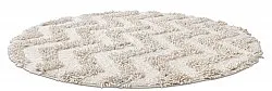 Tapete de banheiro redondo - Tressa (offwhite)