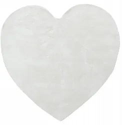 Tapete Infantil - Aranga Super Soft Heart (branco)