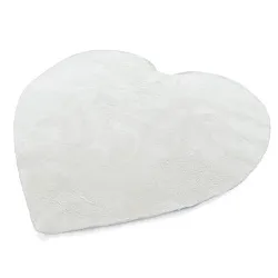 Tapete Infantil - Aranga Super Soft Heart (branco)