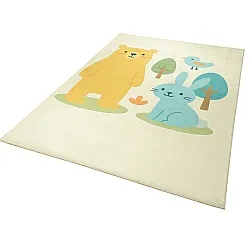 Tapete Infantil - Bear and Bunny (creme/multi)
