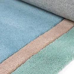Tapete Infantil - Giraffe Hand Tufted Wool Premium (azul claro/multi)