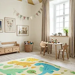 Tapete Infantil - Happy Dinos (creme/multi)