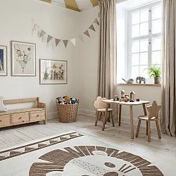 Tapete Infantil - Kind Lion (creme/castanho)