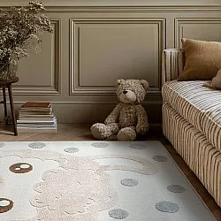 Tapete Infantil - Kind Llama (creme/castanho)
