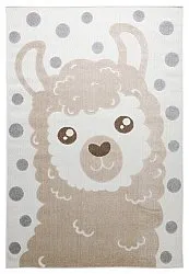 Tapete Infantil - Kind Llama (creme/castanho)
