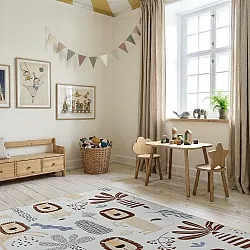 Tapete infantil - Lion Friends (bege)