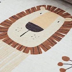 Tapete infantil - Lion Friends (bege)