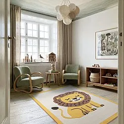 Tapete Infantil - Lion Hand Tufted Wool Premium (bege/multi)