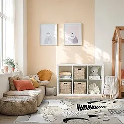 Tapete infantil - Piggyback Ride (cinza)