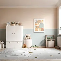 Tapete infantil - Rabbit Crown (cinza)