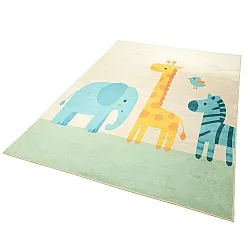 Tapete Infantil - Safari Animals (creme/multi)