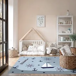 Tapete infantil - Sailing Ship (azul)
