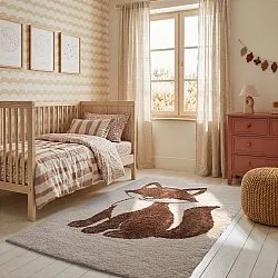Tapete Infantil - Soft Fox (creme/castanho)