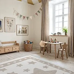 Tapete Infantil - Star Frame (creme/castanho)