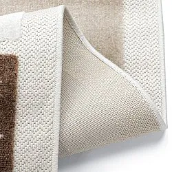 Tapete Infantil - Star Grid (creme/castanho)