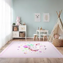 Tapete infantil - Unicorn Balloon (rosa)