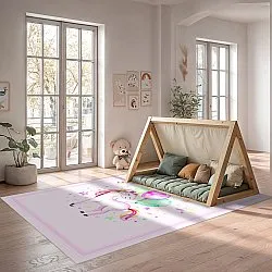 Tapete infantil - Unicorn Balloon (rosa)