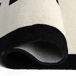 Tapete Infantil - Zebra Hand Tufted Wool Premium (bege/preto)