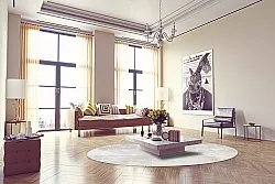 Tapete redondo - Rouen (bege)