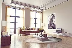 Tapete redondo - Braga (bege)