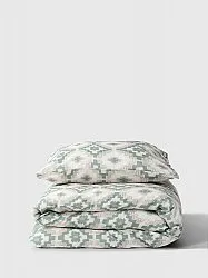 Conjunto de capa de edredão - Benita (verde)