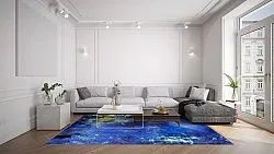 Tapete Wilton - Gallo (azul)